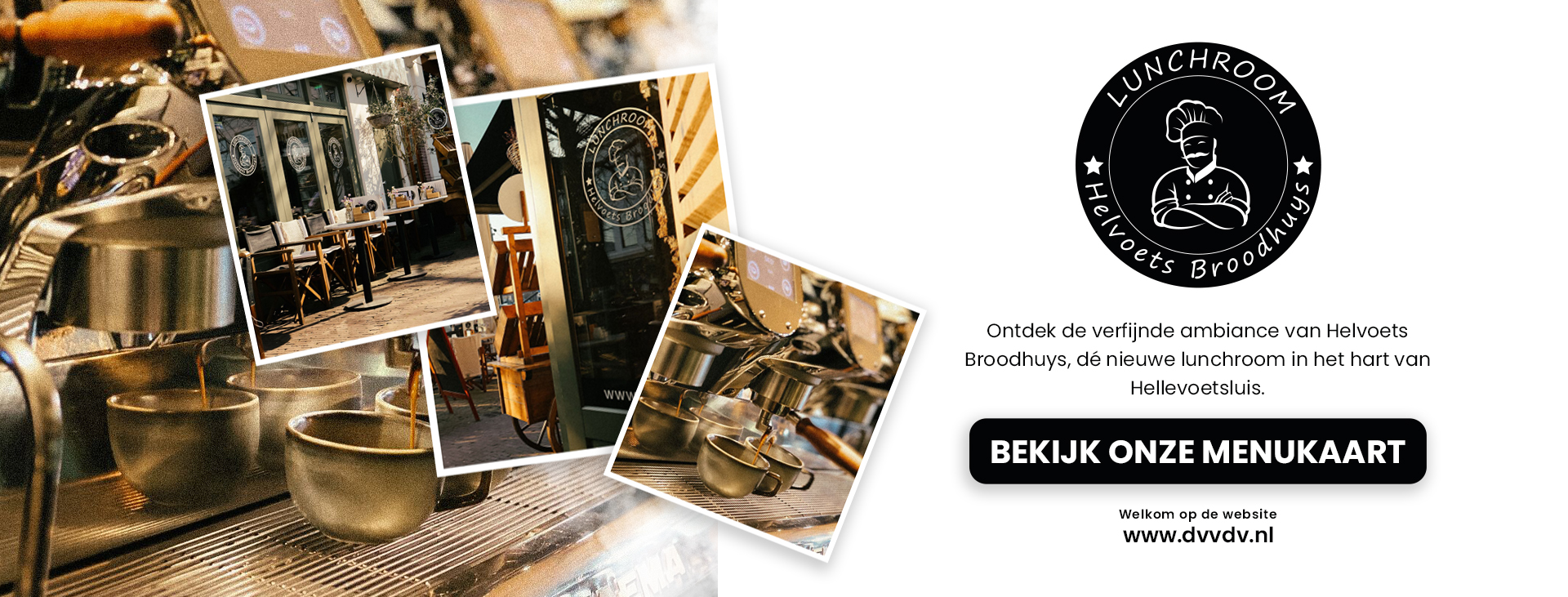 BANNER DVVDV HELVOETS BROODHUYS HELLEVOETSLUIS VAN DE VESTING ZWART