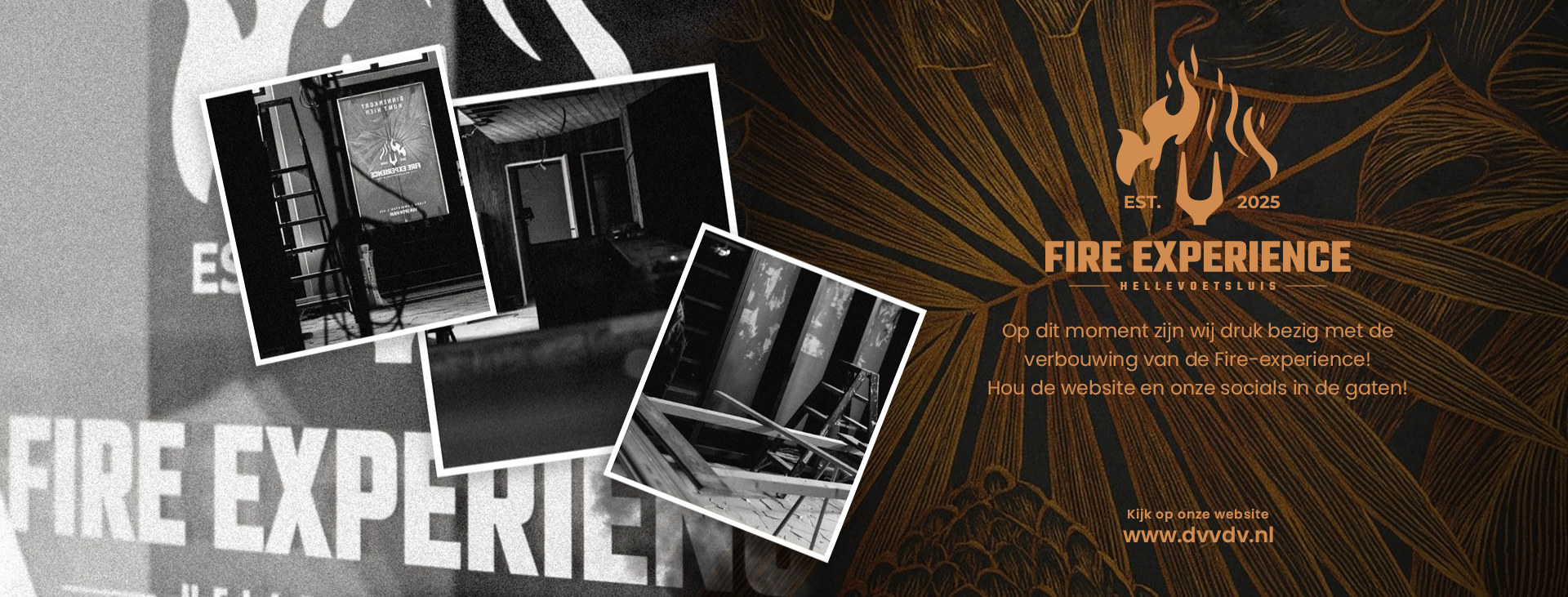 BANNER DVVDV FIRE EXPERIENCE HELLEVOETSLUIS VAN DE VESTING GREEN